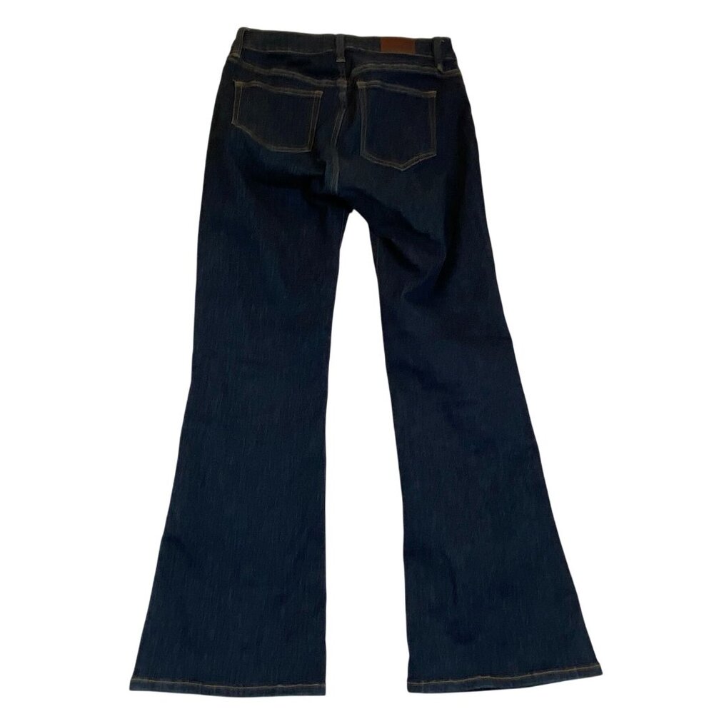 Lands End Womens Jeans Size 30 Mid Rise Curvy Bootcut Blue Cotton Blend - Picture 2 of 15